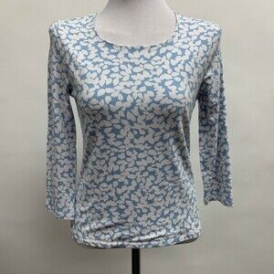 Viyella Women's Top Size Small Blue White